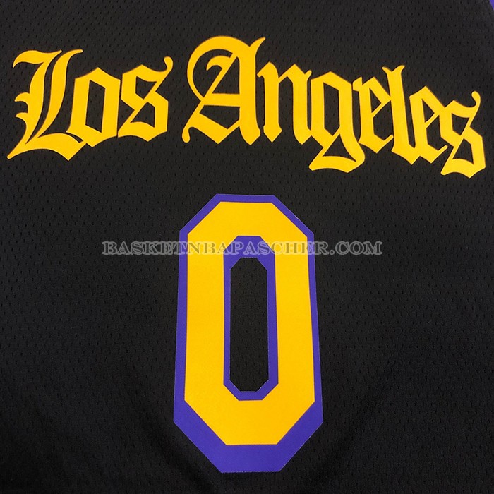 Maillot Los Angeles Lakers Kyle Kuzma NO 0 Ville 2019-20 Noir
